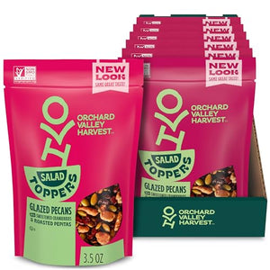 Orchard Valley Harvest Salad Toppers Glazed Pecans, 3.5 oz (Pack of 6)