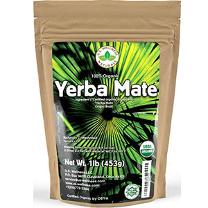 Yerba Mate Tea 1LB Organic Super-Green - U.S. Wellness Naturals