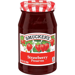 Smucker's Strawberry Preserves, 12 Ounces, Pack of 6