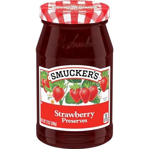 Smucker's Strawberry Preserves, 12 Ounces, Pack of 6