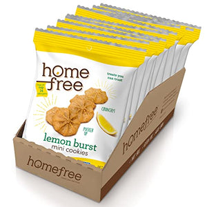 Homefree Gluten Free Lemon Burst Mini Cookies, 1.0 Ounce (Pack of 10)