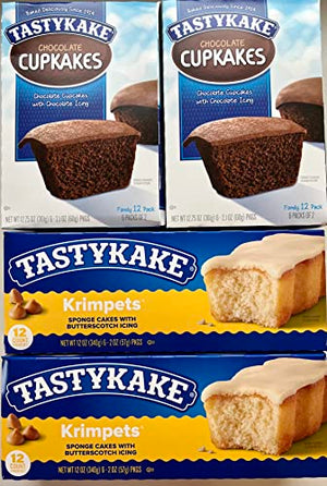 Tastykake Bundle - Butterscotch Krimpets & Chocolate Cupcakes