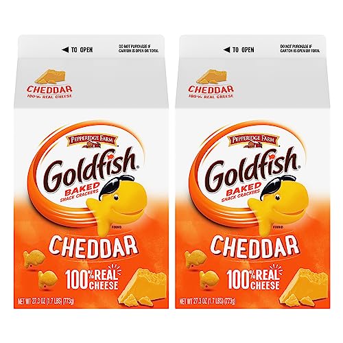 Goldfish Cheddar Crackers, 27.3 oz, Pack of 2