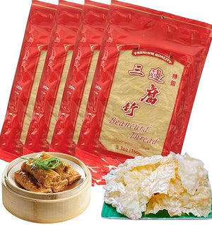 Sanbian Fu Zhu - Natural Dried Tofu Skin Soy Bean Curd