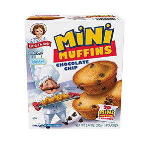 Little Debbie Chocolate Chip Mini Muffins, 5 Pouches, 8.44 oz