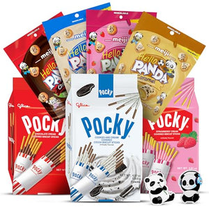 Pocky Sticks Variety Pack with Hello Panda Cookies