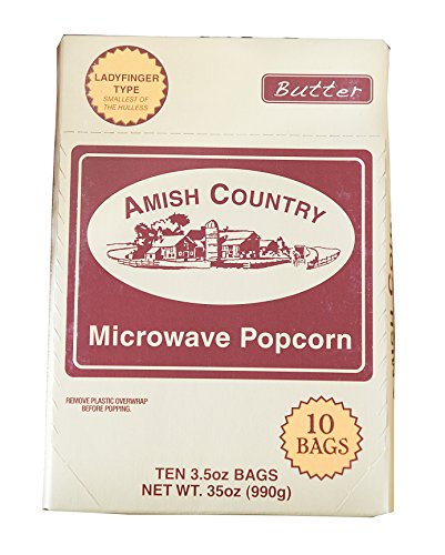 Amish Country Popcorn, 10 Bags Ladyfinger Butter