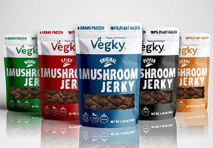 VEGKY Shiitake Mushroom Jerky, 70 Grams, 5 Pack