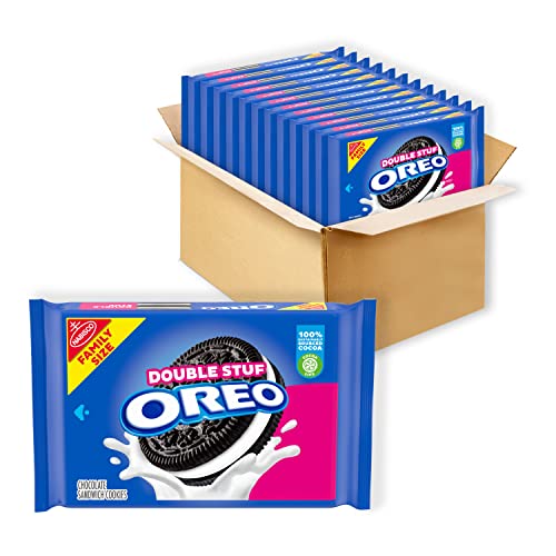 OREO Double Stuf Chocolate Sandwich Cookies, Family Size