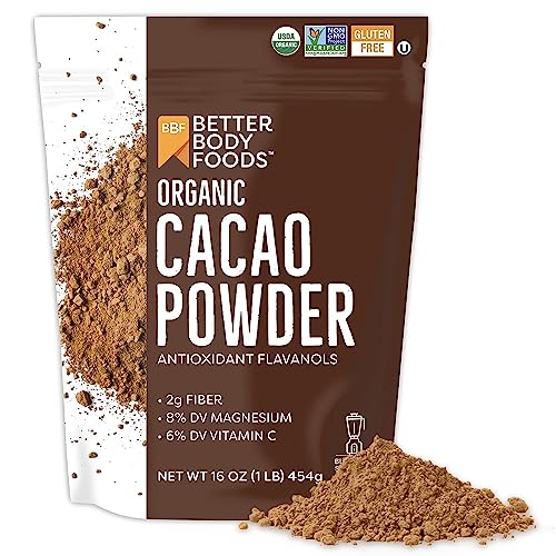 BetterBody Foods Organic Cacao Powder, 16 oz