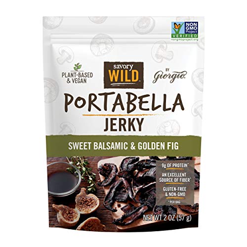 Giorgio Vegan Portabella Mushroom Jerky, Sweet Balsamic (2 oz)