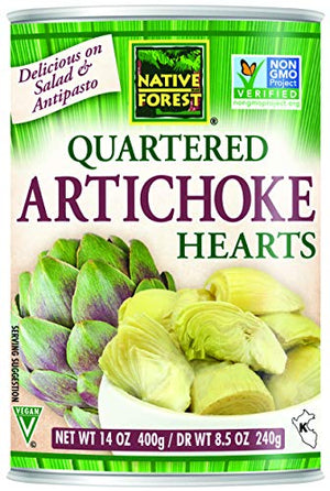 Native Forest Artichoke Hearts Quartered, 14 oz, Pack of 6