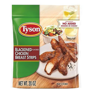 Tyson Blackened Unbreaded Chicken Strips, 20 oz