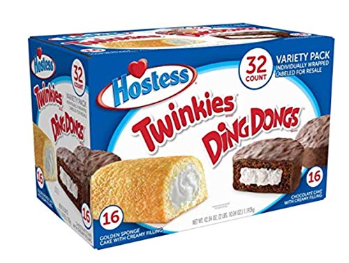 Hostess Twinkies & Ding Dongs (16 Each), 2 Pack