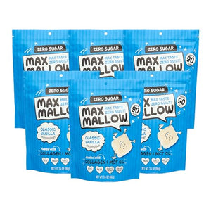 Know Brainer Max Mallow Classic Vanilla, 6 Pack