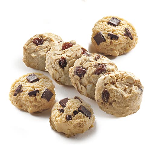 David's Cookies Frozen Cookie Dough, Chocolate Chunk & Oatmeal Raisin, 96 count