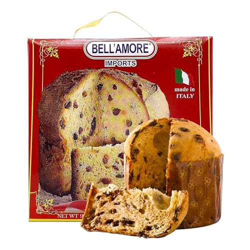 Traditional Italian Panettone Bread with Raisins and Orange Peels, 2lbs