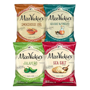 Miss Vickie's Kettle Cooked Potato Chips, Variety Pack, 28 Count