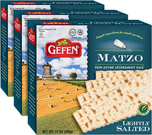 Gefen Lightly Salted Matzo, 10.5 oz, 3 Pack