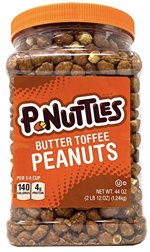 P-Nuttles Butter Toffee Covered Peanuts, 44 Ounce Jar