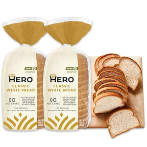 Hero Classic White Bread, Low Carb & Keto Friendly, 2 Loaves