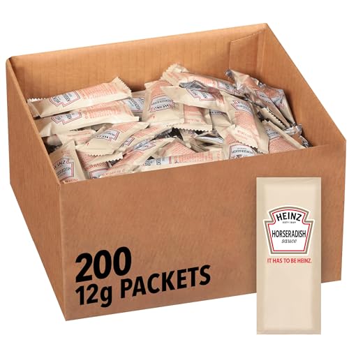 Heinz Horseradish Sauce Single Serve Packets, Pack of 200