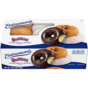 Entenmann's Soft'ees Assorted Frosted Donuts, 12 count