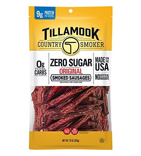 Tillamook Keto Friendly Zero Sugar Smoked Sausages, 10 Ounce