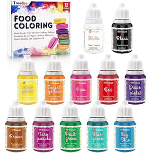 Food Coloring Liquid Set, 12 Colors x 10ml