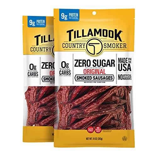 Tillamook Country Smoker Zero Sugar Smoked Sausages, 10 Ounce