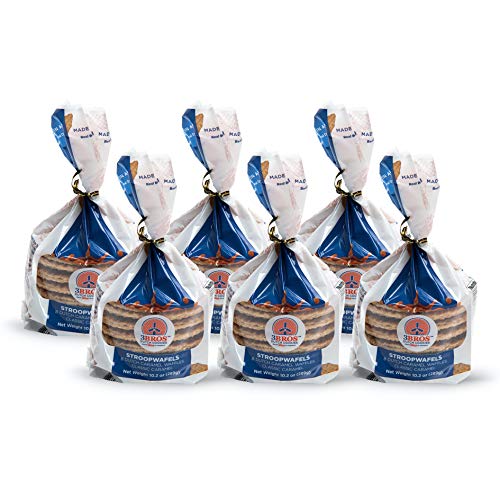 3Bros Dutch Caramel Stroopwafel, 6 Packs of 8