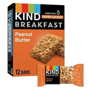 KIND Breakfast Bars, Peanut Butter, Gluten Free (6 Count)