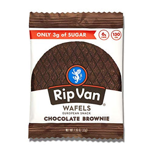 Rip Van Wafels Chocolate Brownie Stroopwafels, 48 Count