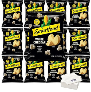 Smartfood White Cheddar Popcorn, 0.625oz Bags (10 Pack)