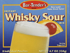 Bar-Tenders Instant Whiskey Sour Cocktail Mix, 4.7 oz (8 pouches)