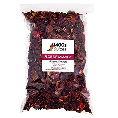 1lb Dried Hibiscus Flowers for Tea and Agua Fresca