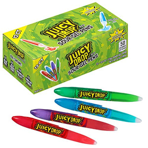 Juicy Drop Sour Gel Pen Candy, Variety Pack (12)