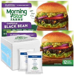 Salutem Vita - MorningStar Farms Chipotle Veggie Burgers, 12 ct