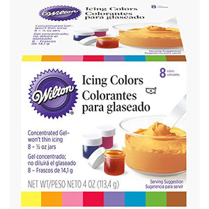 Wilton 8-Count Icing Colors for Cakes & Cupcakes