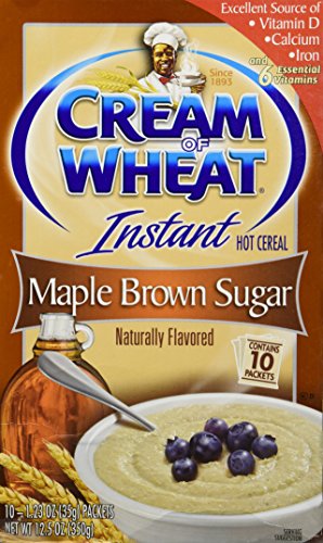 Cream of Wheat Instant Hot Cereal, Maple Brown Sugar, 12.3 Oz