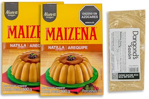 Natilla Colombiana AREQUIPE Mix Bundle, 2 Boxes & Sazon