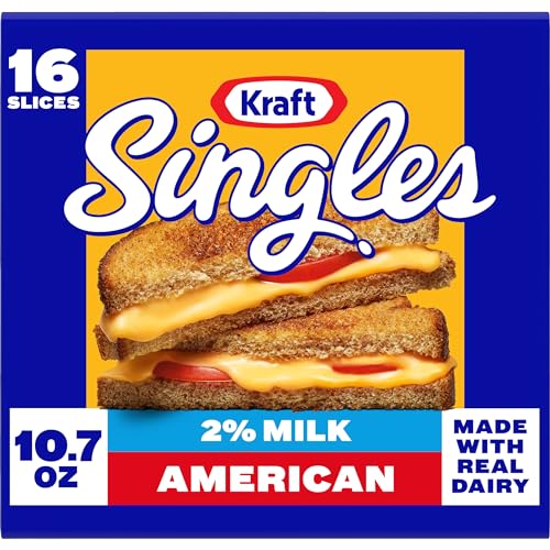 Kraft Singles American Cheese Slices with 2% Milk (16 ct)