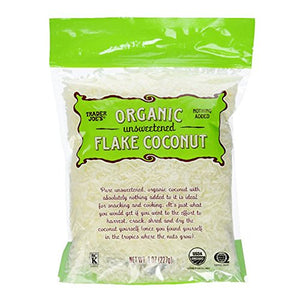 Trader Joe's Organic Pure Unsweetened Coconut Flakes, 8 oz