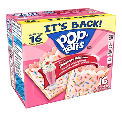 Kellogg's Pop-Tarts Frosted Strawberry Milkshake, 28.2 oz (16 Count)