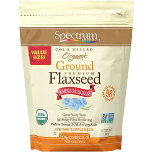 Spectrum Essentials Organic Ground Flaxseed, 24 Oz