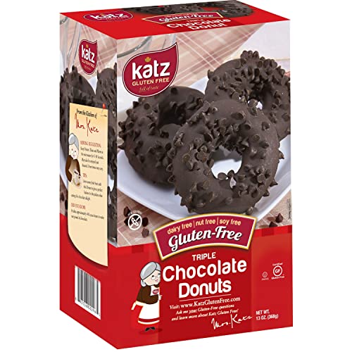 Katz Gluten Free Triple Chocolate Donuts, 6 Pack