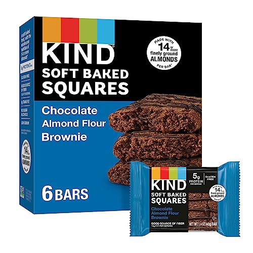 KIND Soft Baked Squares, Chocolate Almond Flour, 6 Count