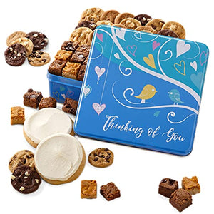 Mrs. Fields Cookie and Brownie Combo Gift Tin, 44 Count