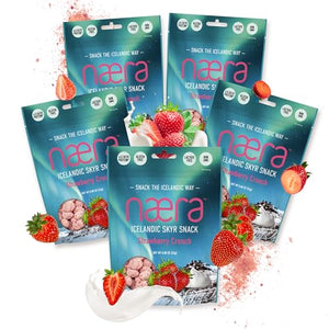 Næra Icelandic Strawberry Skyr Protein Snacks, 5-Pack