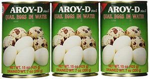 Aroy-D Quail Egg, 15oz, 3 Pack